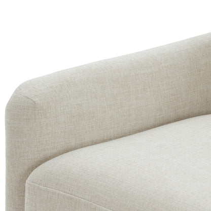Tolland - Swivel Accent Chair With Antique Brass Nailhead Trim - Beige