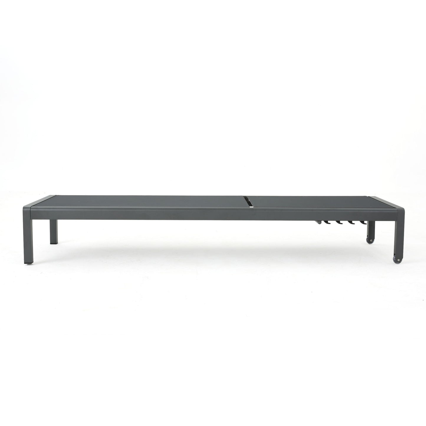 Outdoor Patio Chaise Lounge With 5 Reclining Positions
