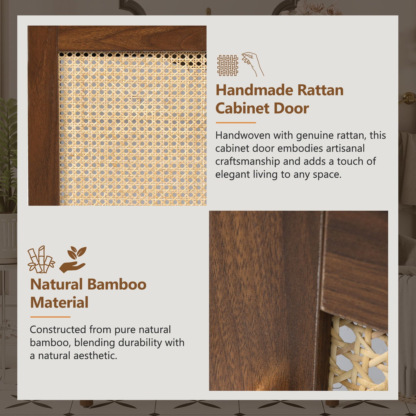 Bathroom Vanity Cabinet With Doors, Soft Close Design