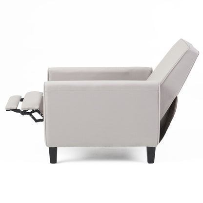 Upholstered Push Back Recliner Chair For Living Room