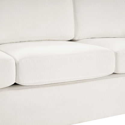 Modern 3 Seater Sofa With Curved Backrest