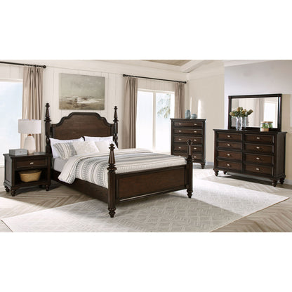 Berwick - 8 Drawer Dresser Cabinet With Felt Lined Drawers - Dark Oak