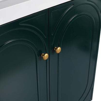 Modern Freestanding Bathroom Vanity With Soft Close Cabinet Doors