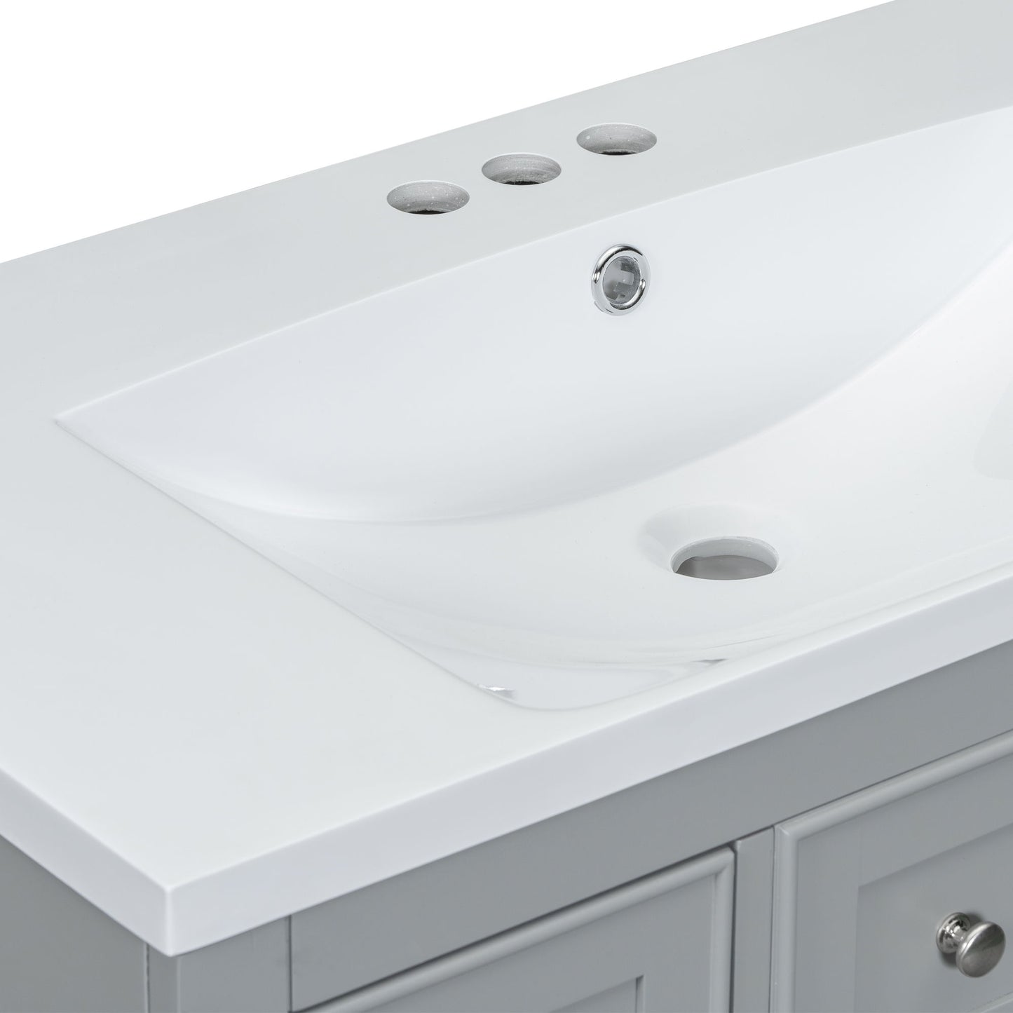 Modern Bathroom Vanity With Sink Combo, 6 Drawers And 1 Cabinet