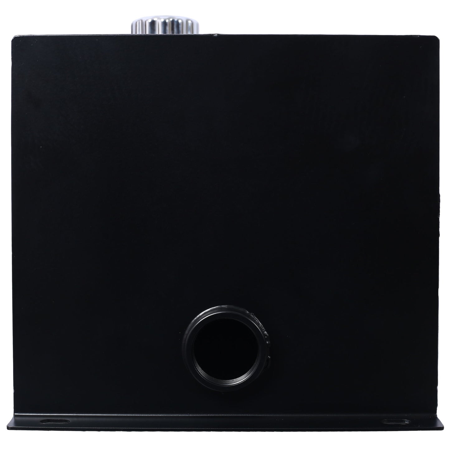 Heavy Duty Hydraulic Fluid Tank 10 Gal Steel Reservoir With Strainer, Gauge & Breather Cap For Tractors & Trucks - Black