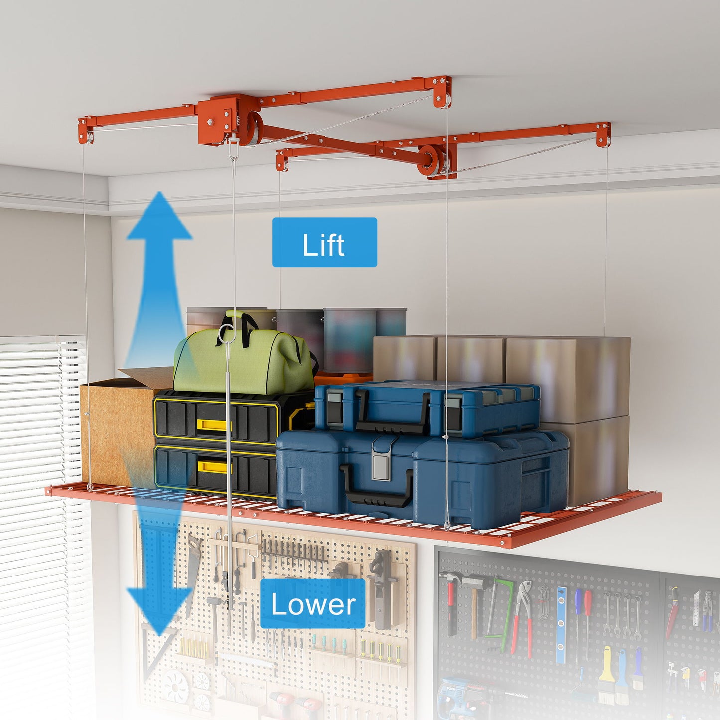 Overhead Garage Storage Rack