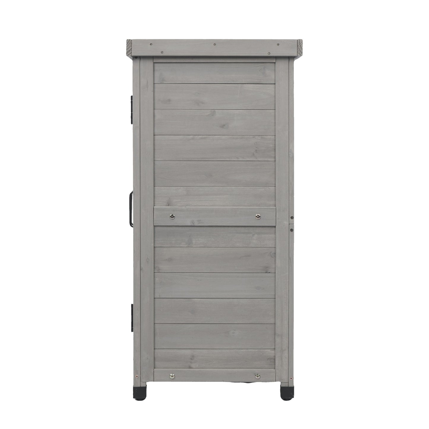 Potting Bench With Storage Cabinet And Metal Table Top For Outdoor