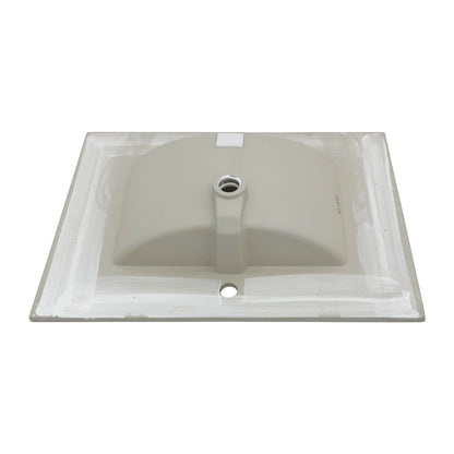 Premium Rectangular Vanity Top With Single Faucet Hole And Overflow