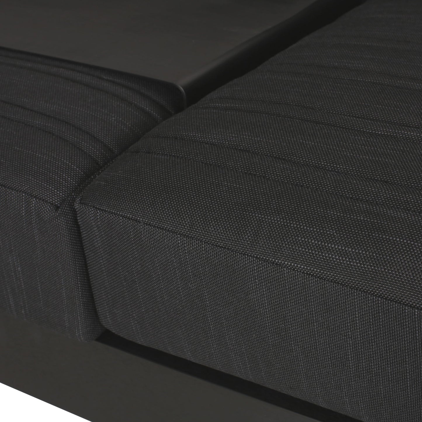 Giovanna - 3 Seater Sofa With Aluminum Frame And Water Repellence Cushions - Black