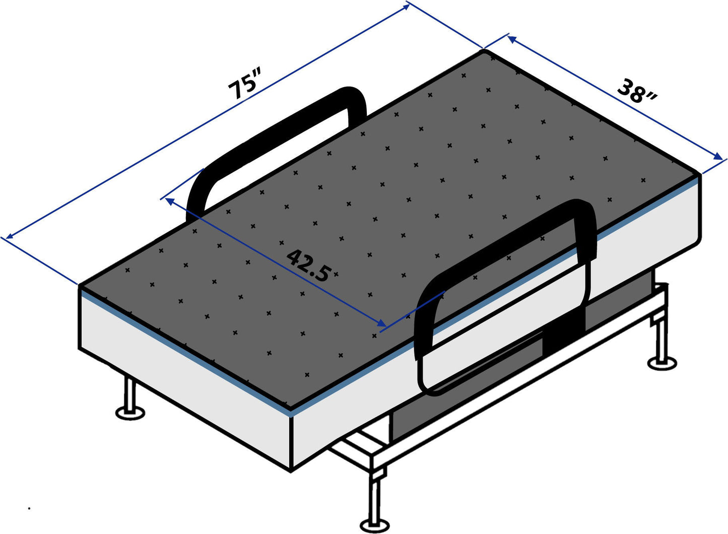 Adjustable Sleep To Stand Bed With Convenient Lift Assist