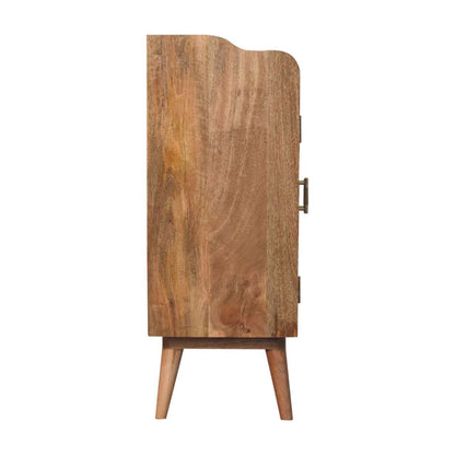 Larissa - T Bar Raised Cabinet - Brown