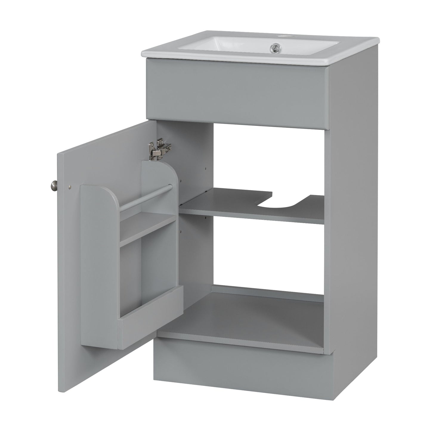 Bathroom Vanity With Sink, Cabinet With Adjustable Shelf