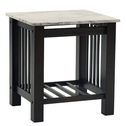 3 Piece Occasional Table Set, 1 Coffee Table And 2 End Tables, Open Storage Design - Walnut
