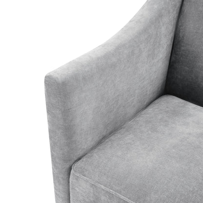 Barrel Accent Chair With Enclosed Arms