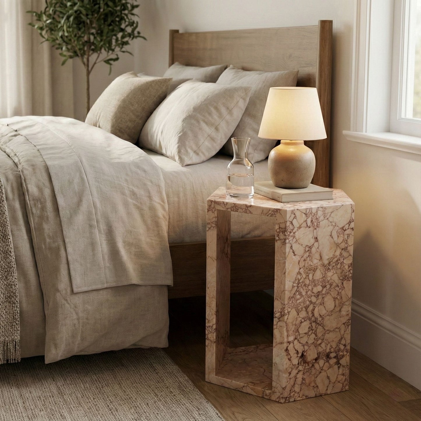 Modern Minimalist Hexagon Side Table