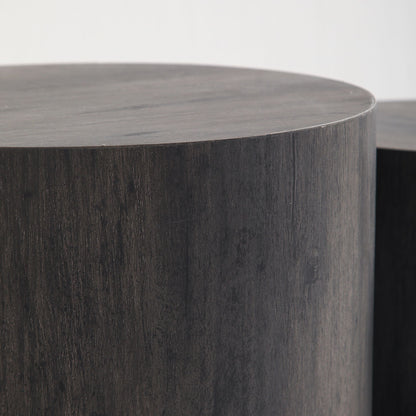 Modern Round Nesting Coffee Table (Set of 2)