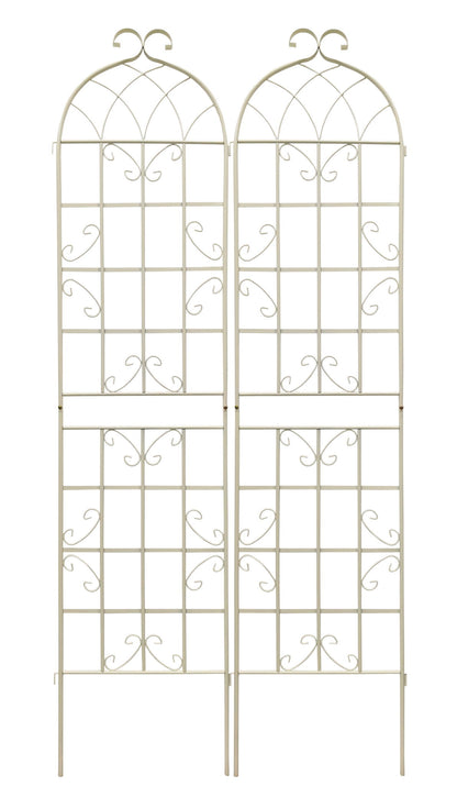 Metal Garden Rustproof Trellis For Climbing Plants Outdoor Flower Support