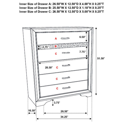 Annie - 5 Piece Bedroom Set