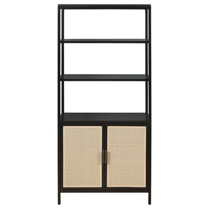 Kenneth - 3 Shelf Radio Weave Accent Cabinet