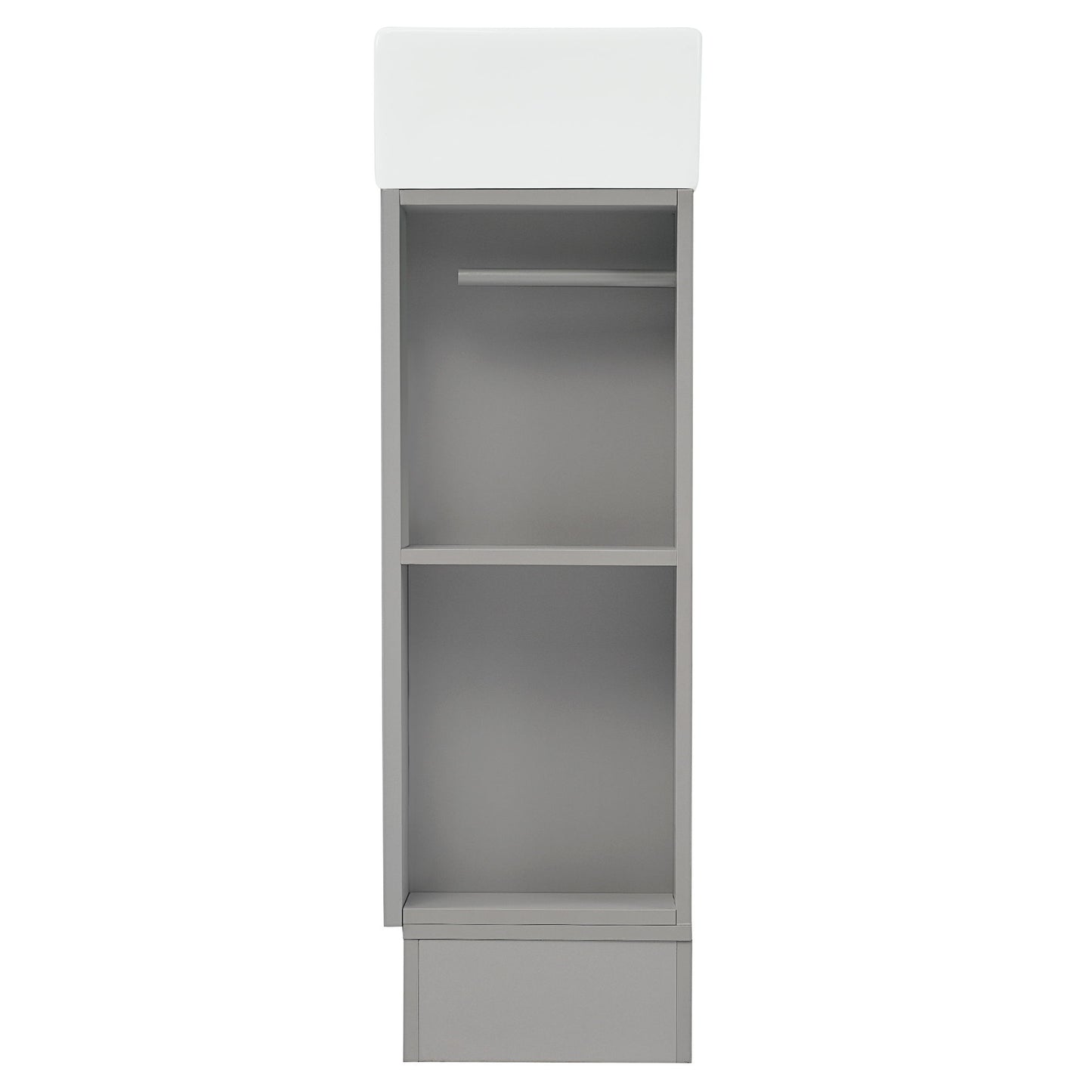 Modern Bathroom Vanity With Sink And 2 Tier Shelf