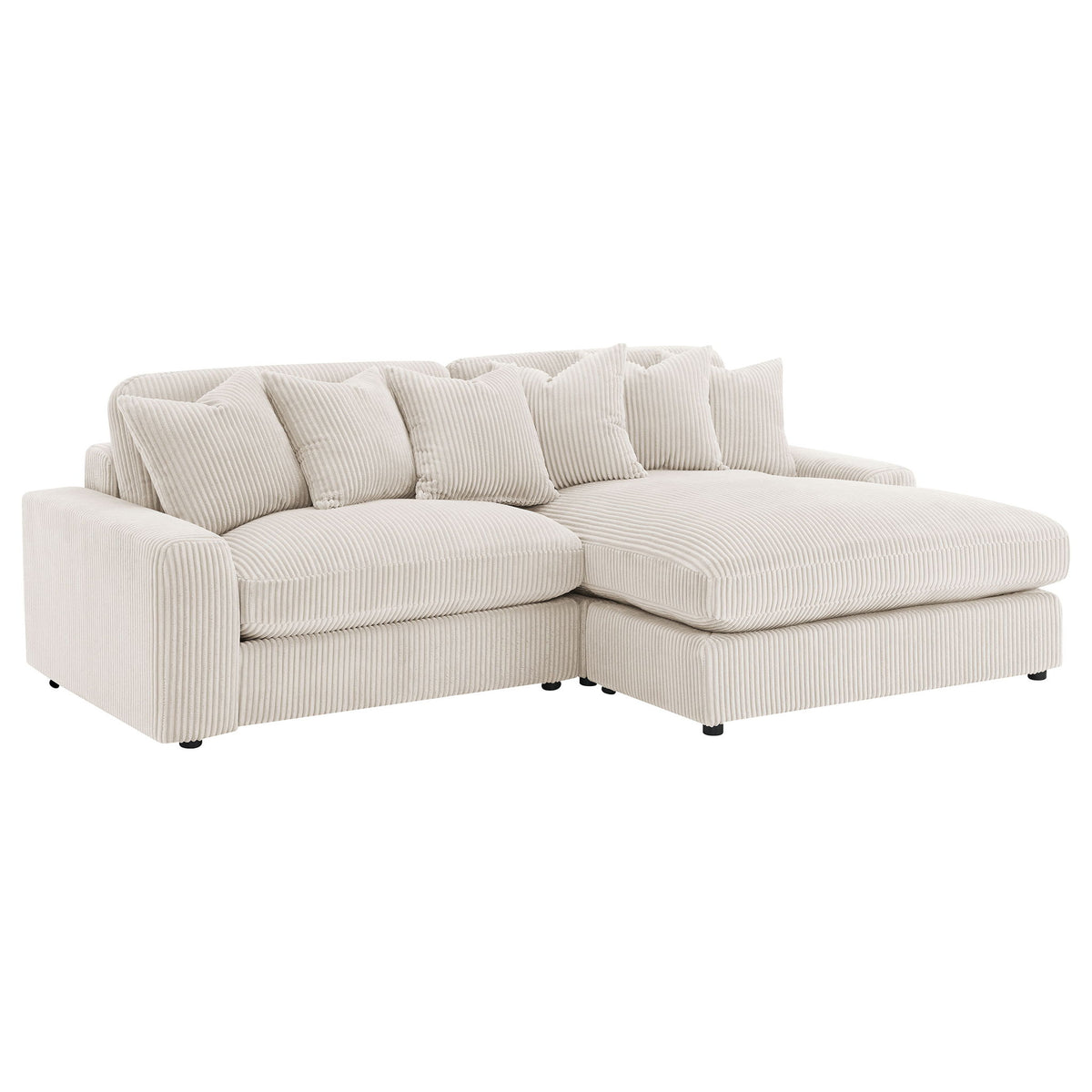 Upton - Reversible Sectional Sofa With Oversized Chaise - Sand