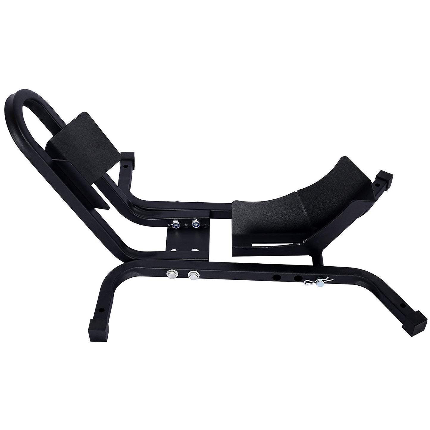 Heavy Duty Motorcycle Front Tire Chock For 17" 21" Wheels Stand 1200 Lbs Capacity - Black