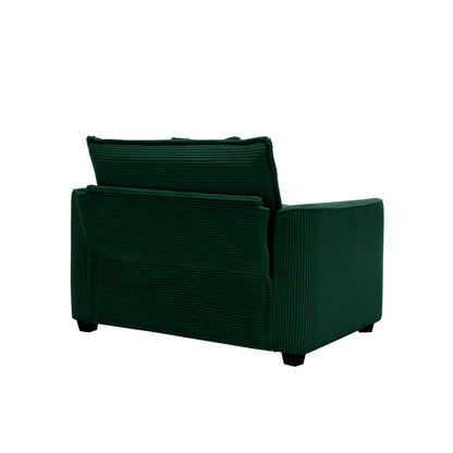 Modern Classic Fabric Single Chair Deep Seat Sofa With Pillow
