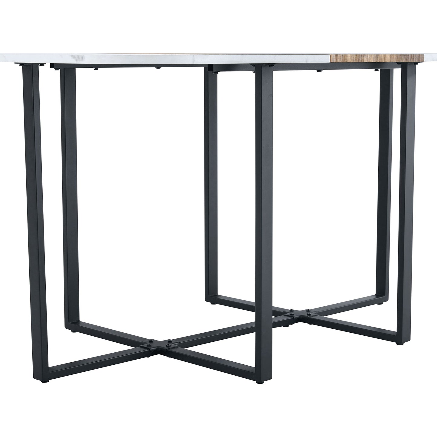 2 Tone Dining Table For Modern Minimalist And Industrial Styles