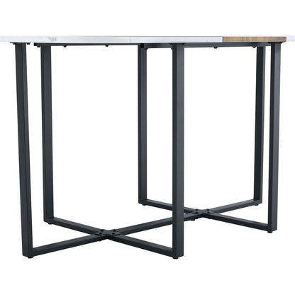 2 Tone Dining Table For Modern Minimalist And Industrial Styles