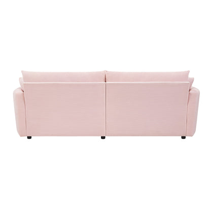 Oversized Double Chaise Lounge Sofa With USB Ports