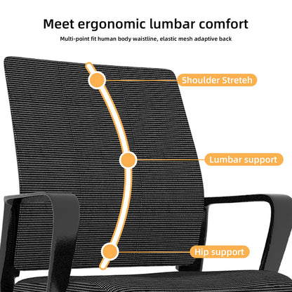 Minimalist Office Chair & Soft Backrest