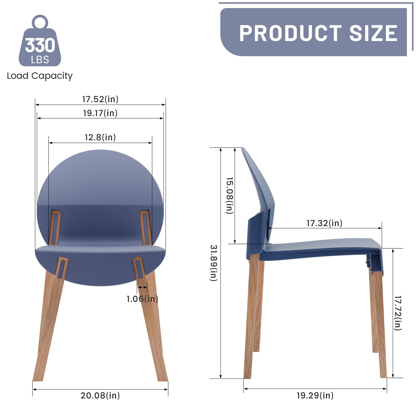 4 Piece Set Of Single Chairs With A Folding Square Table