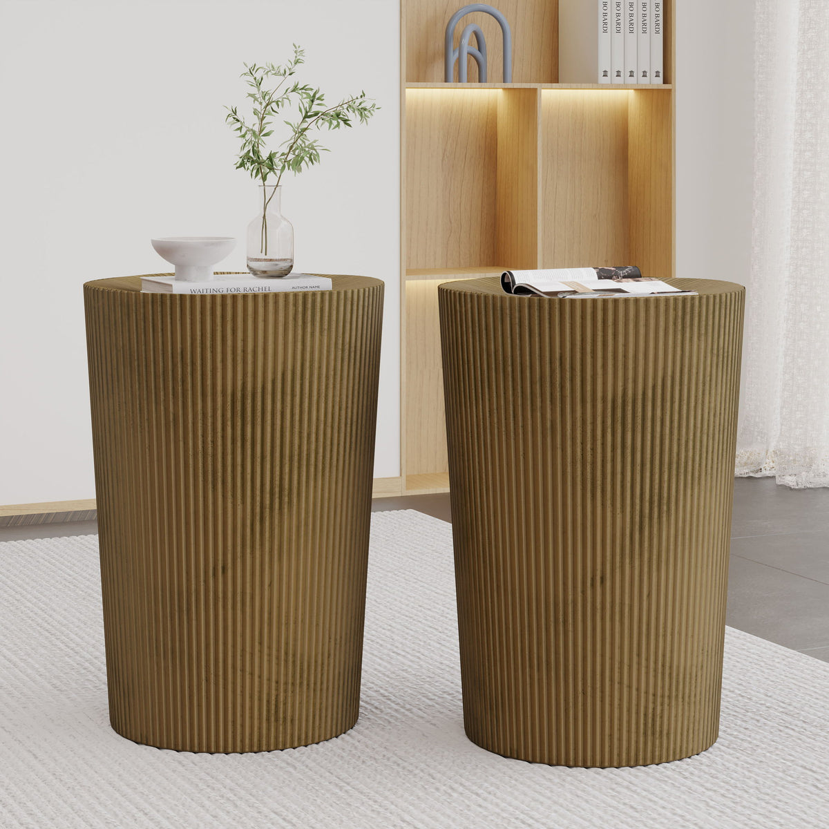 Langseth - Iron Sunburst Side Table Modern Design