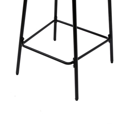 Boho Style Handwoven Paper Rope Counter Stools (Set of 2)