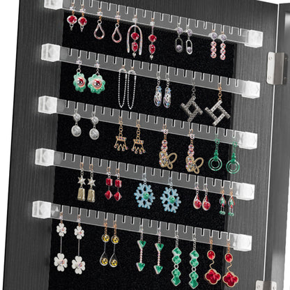 Swivel Jewelry Cabinet With Full Length Mirror