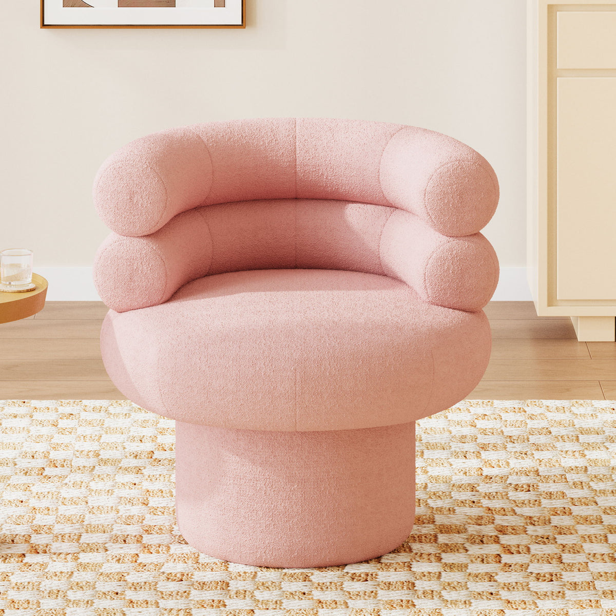 Round Swivel Accent Chair For Living Room