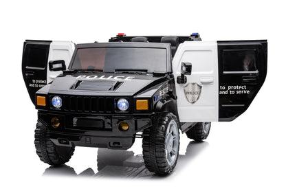 12V7A 30W*2 Four-Wheel Drive Seat One Button Start, Forward And Backward, High And Low Speed, Music, Front Light, Power Display, Two Doors Can Open, 2.4G R / C, Seat Belt Four Wheel Absorber