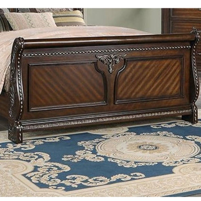 Queen Size Bed Panel Headboard And Footboard - Brown