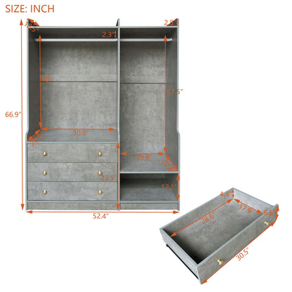 Open Wardrobe Storage For Bedroom