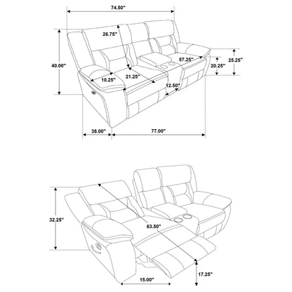 Brazelton - Pillow Top Arm Motion Living Room Set