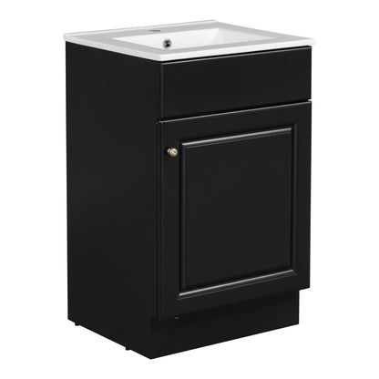 Bathroom Vanity With Sink, Cabinet With Adjustable Shelf