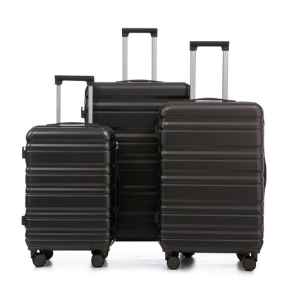 Tourist 3 Piece Luggage Set, Combination Lock, Durable Hard Shell With 360° Silent Wheels
