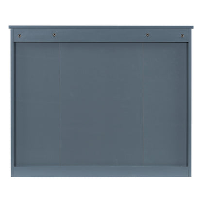 Wall Mounted Bathroom Storage Cabinet With Mirror, Cabinet With 6 Open Shelves And Adjustable Interior