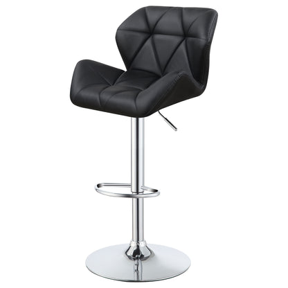 Adjustable Bar Stool With Height-Adjustable Base (Set of 2)