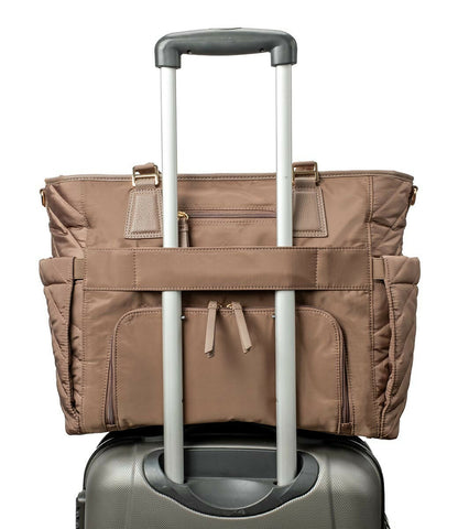 MinkeeBlue Puffer Ella Tote with Lunch & Shoe Bag