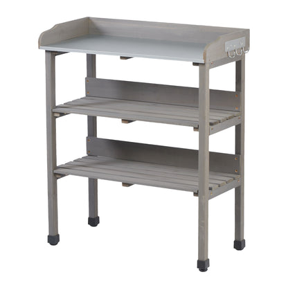 Outdoor Potting Table, 3 Tier Workbench