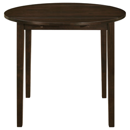 3 Piece Dining Set With Drop Leaf Table And Upholstered Chairs