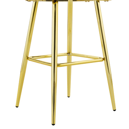 Bubble, Ball Chain Tufted Bar Chairs For Kitchen Island & Home Bar (Set of 2)