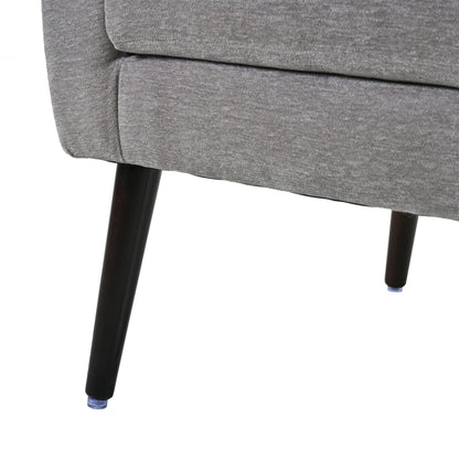 Modern Accent Chair, Arm Chairs For Living Room, Upholstered Mordern Armchair, Comfy Soft Padded Lounge Chair In Small Space, Bedroom, With Pillow, Solid Wood Leg