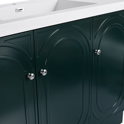 Modern Freestanding Bathroom Vanity With Soft Close Cabinet Doors